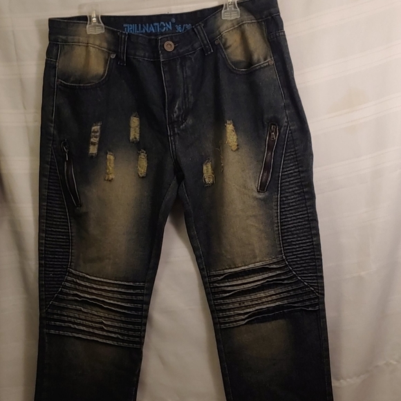 Trill Nation Biker Jeans - Picture 1 of 6